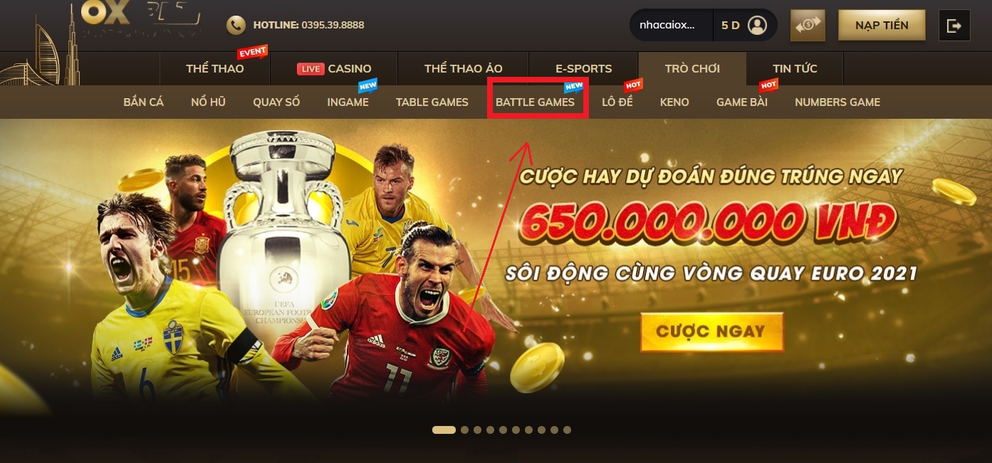 Battle Games Oxbet có gì hot? Cách chơi thế nào?