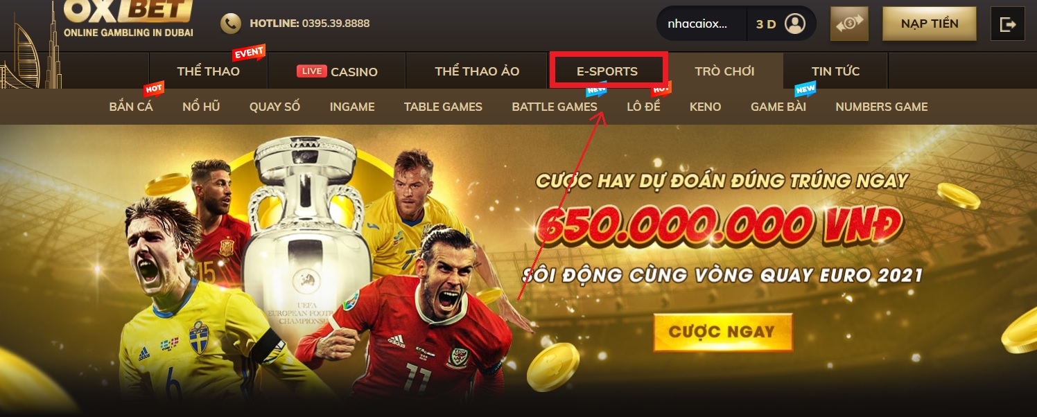 E-sports Oxbet gồm những môn nào? Cược ra sao?