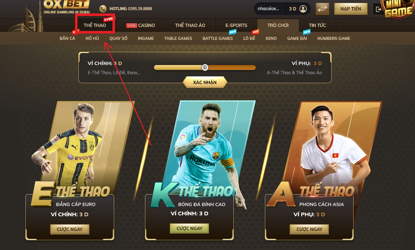 Thể thao Oxbet có những môn nào? Làm sao đặt cược?