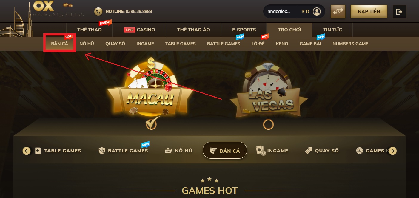 Trò chơi Bắn cá Oxbet có gì hot? Cách chơi thế nào?