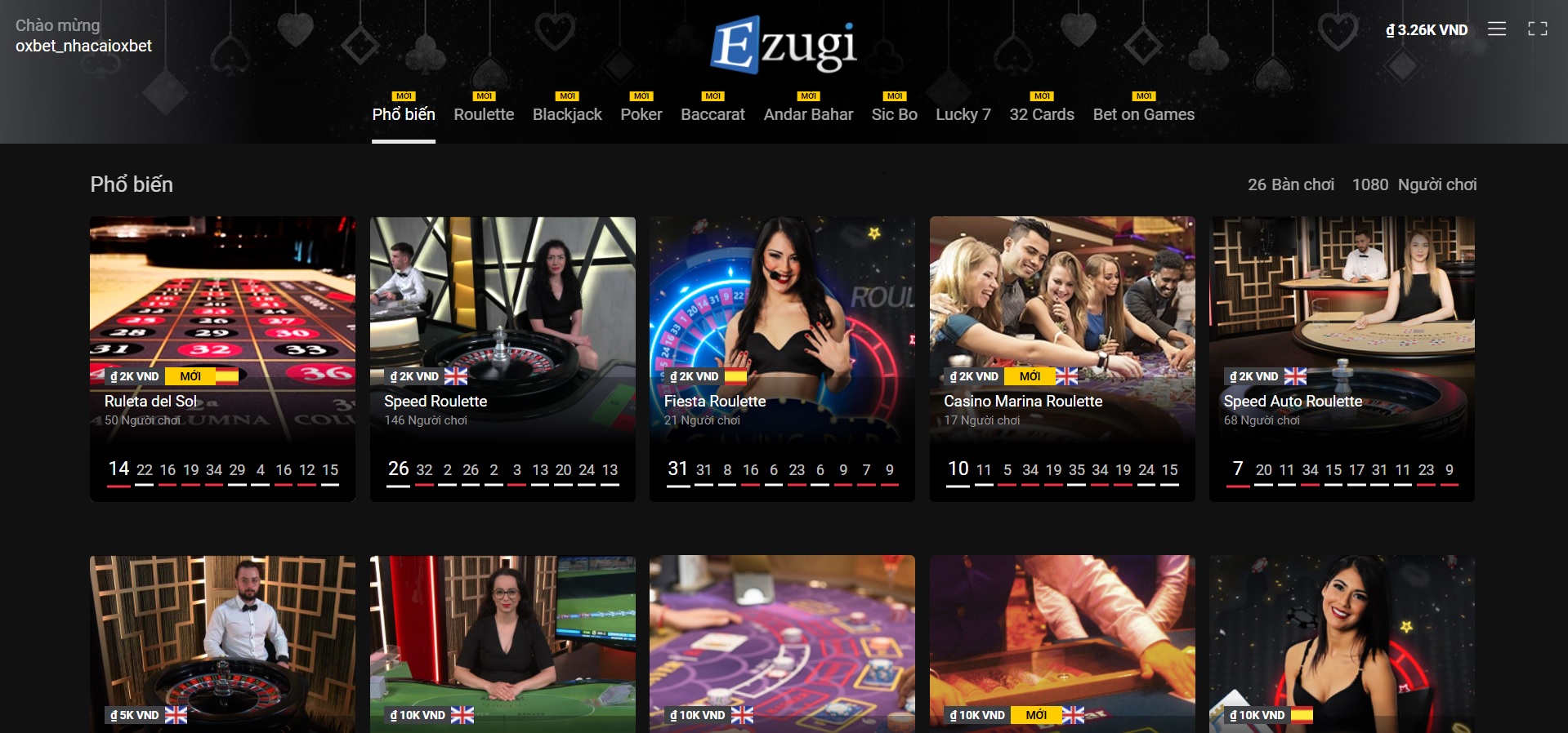 Ezugi là gì? Hướng dẫn chơi Ezugi tại nhà cái Oxbet