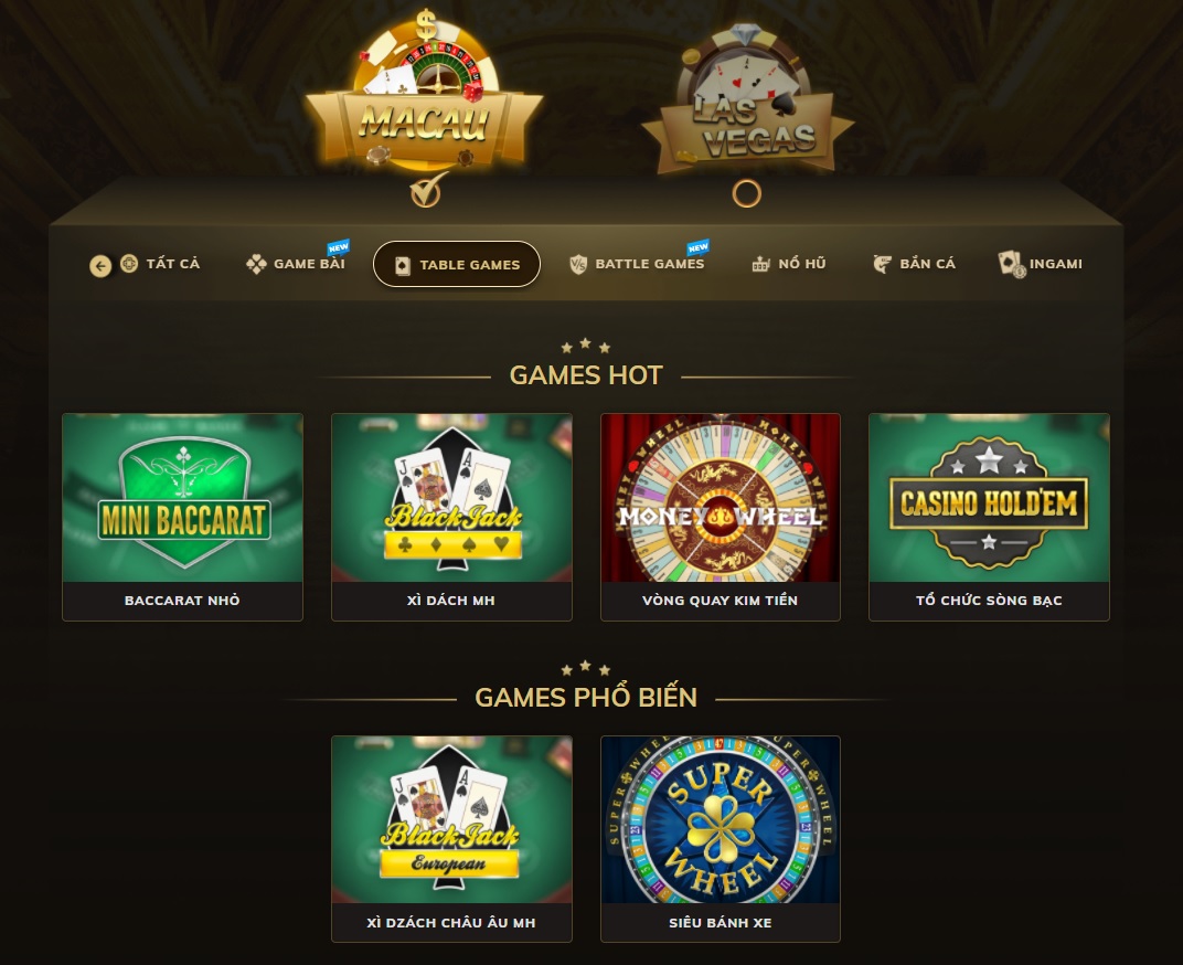 Table Games của Oxbet có những trò nào? Chơi gì dễ thắng?