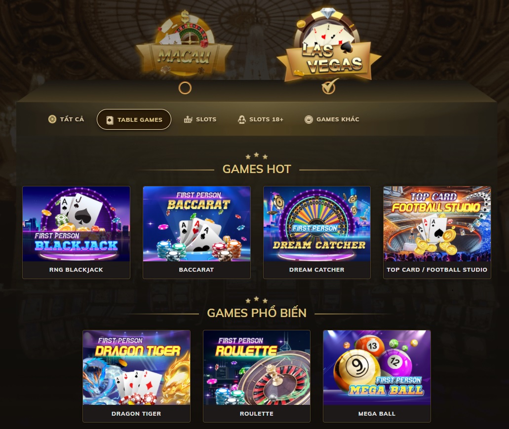 Table Games của Oxbet có những trò nào? Chơi gì dễ thắng?