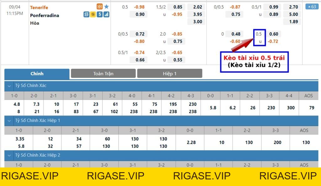 Cách Tính Kèo rigase.vip